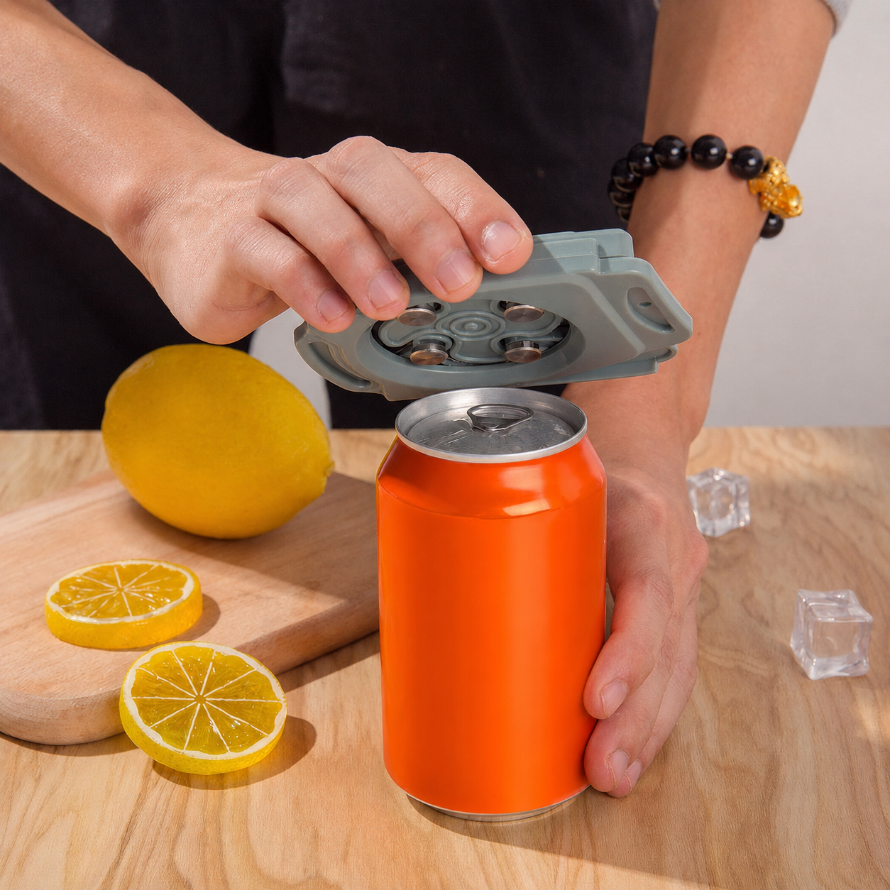 Compact Can Top Remover – Portable Beverage Opener