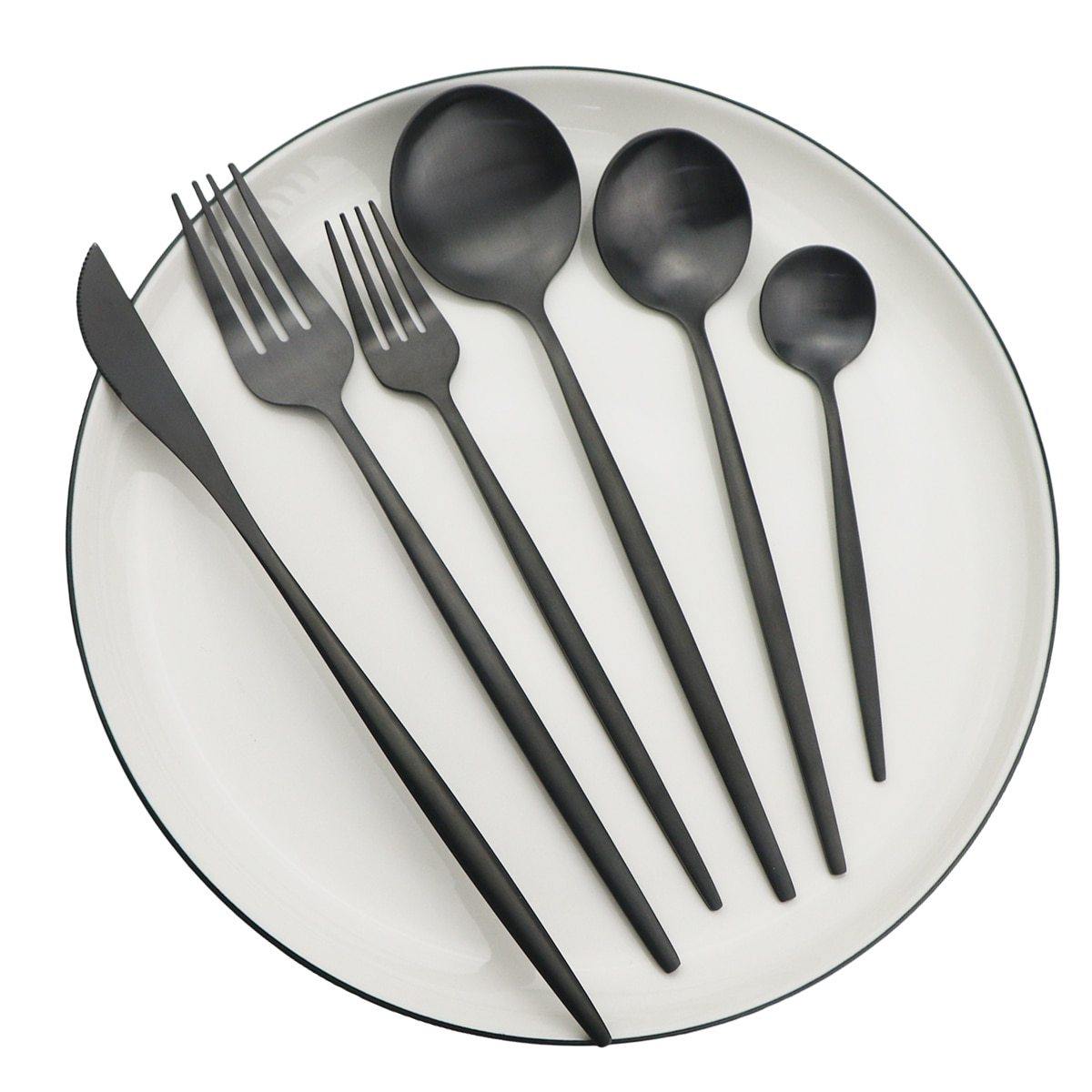 Sophisticated 36-Piece Stainless Steel Flatware Collection
