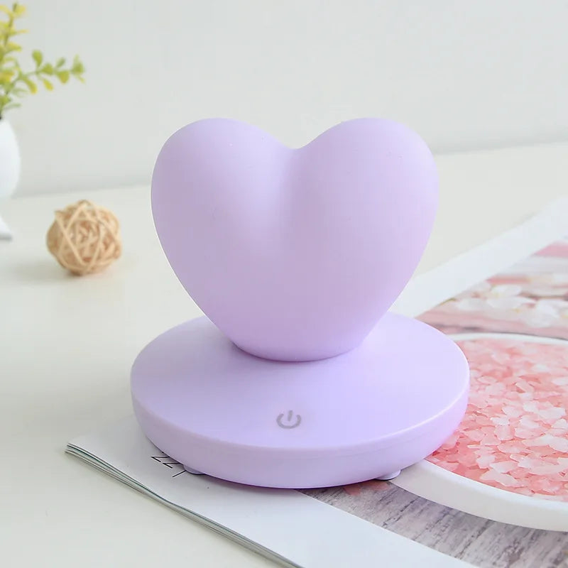 Charming Heart Touch Light with Soft Glow – 3 Colors