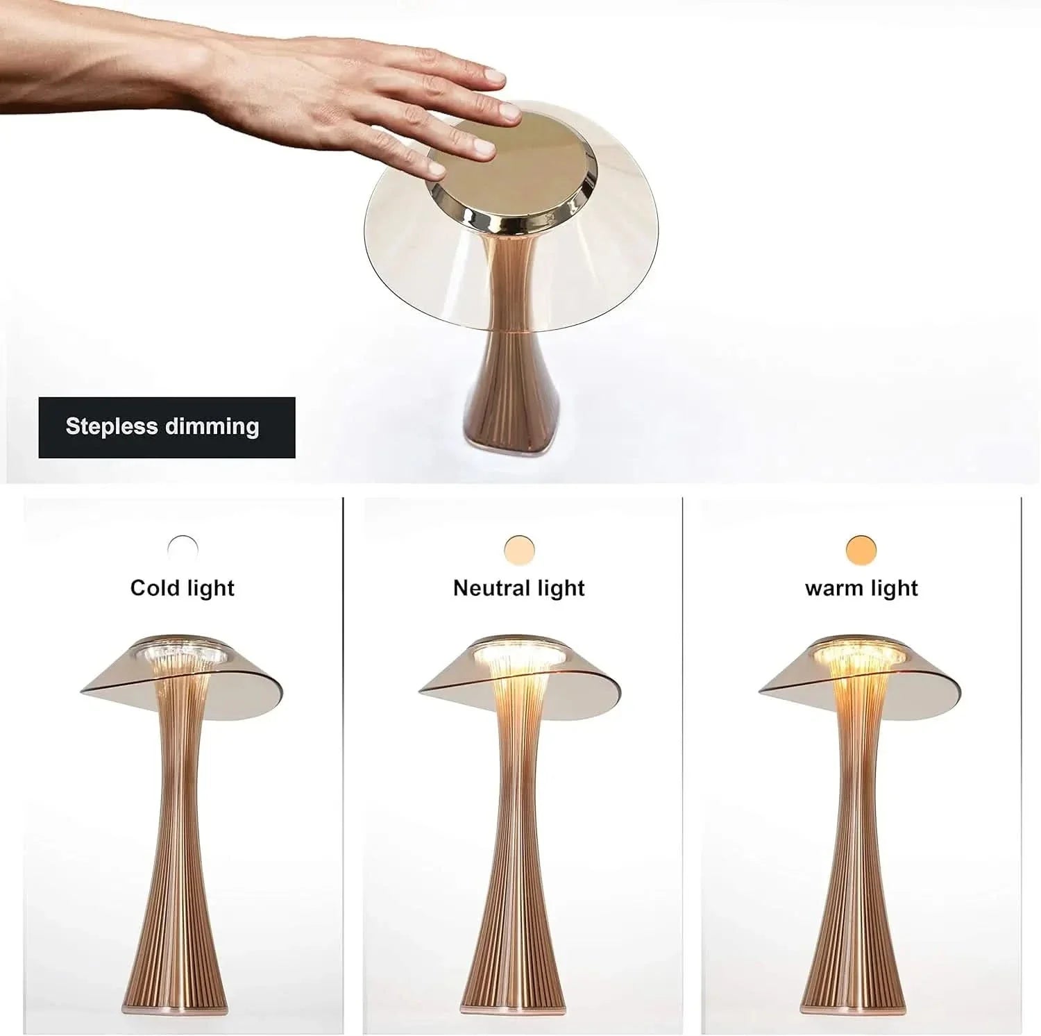 Touch Dimmable LED Table Lamp for Indoor and Outdoor Mood Lighting