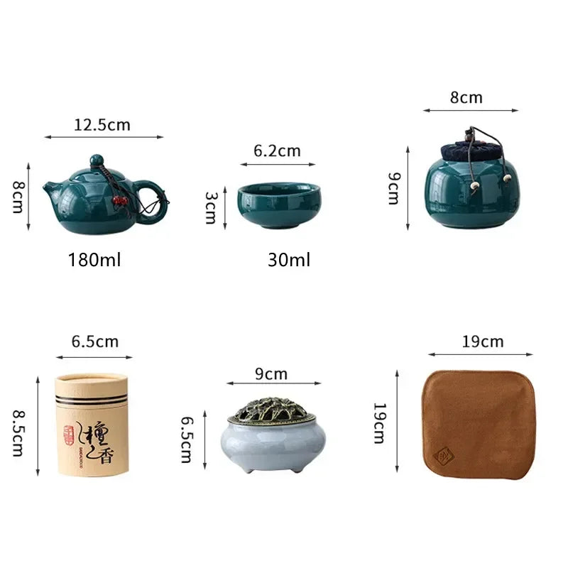 Serenity Tea Experience Set with Cups and Aroma Infuser