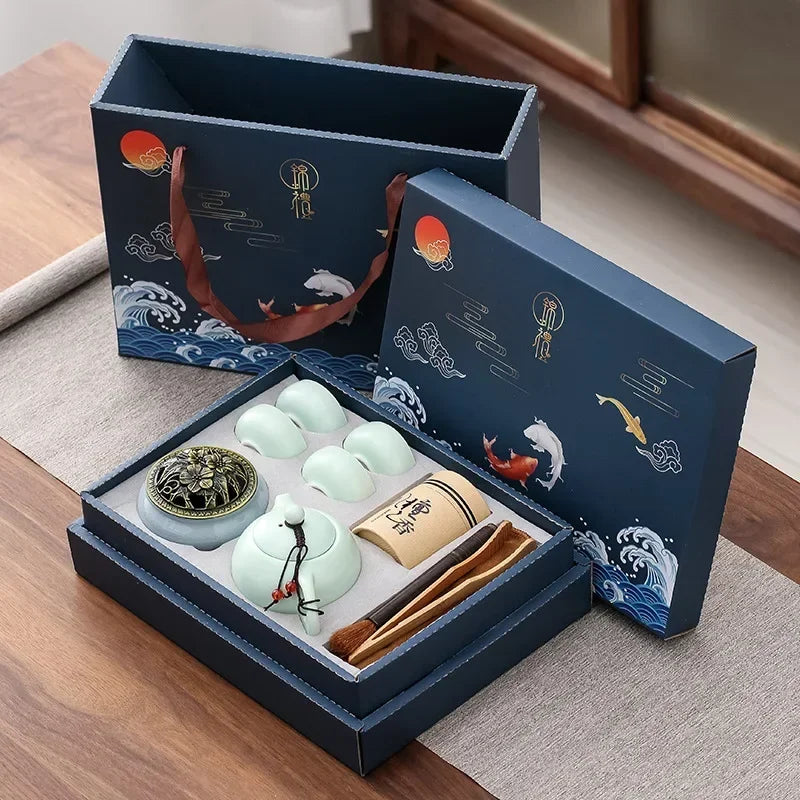 Serenity Tea Experience Set with Cups and Aroma Infuser