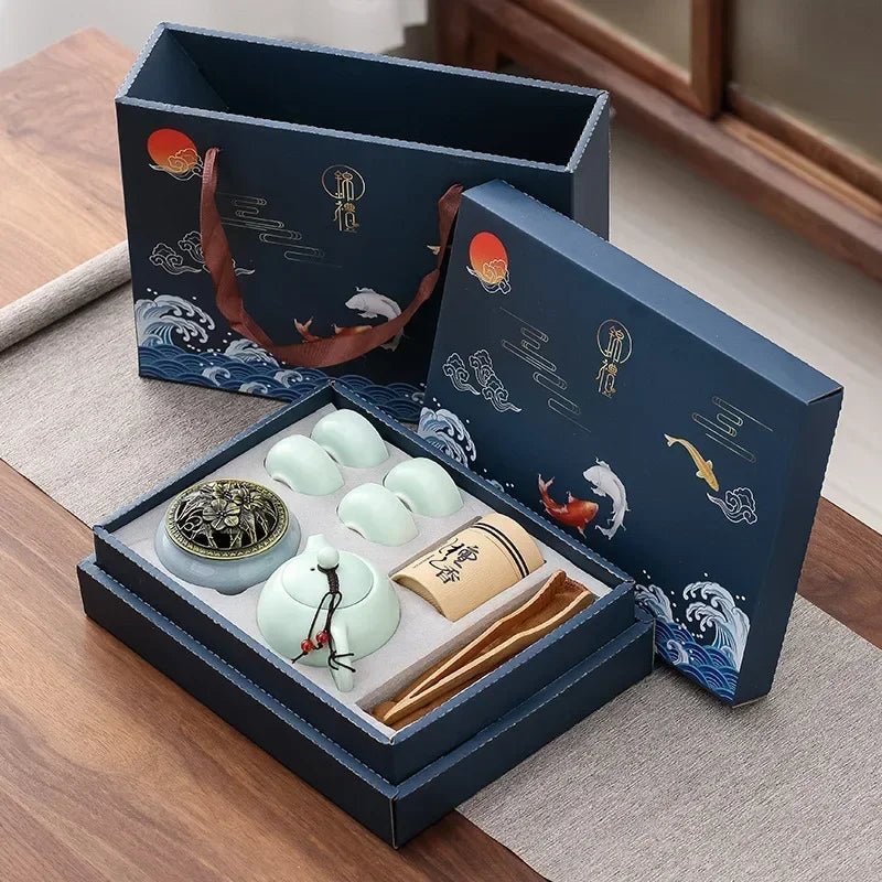 Serenity Tea Experience Set with Cups and Aroma Infuser