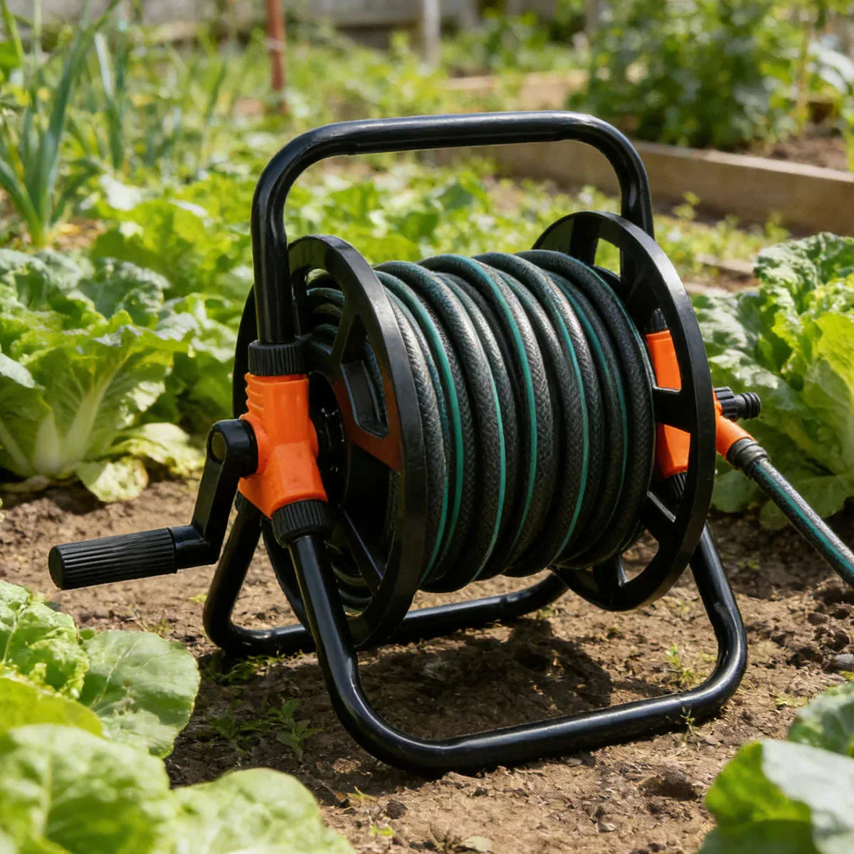 Portable Garden Hose Reel | Standalone | Even Hose Guidance