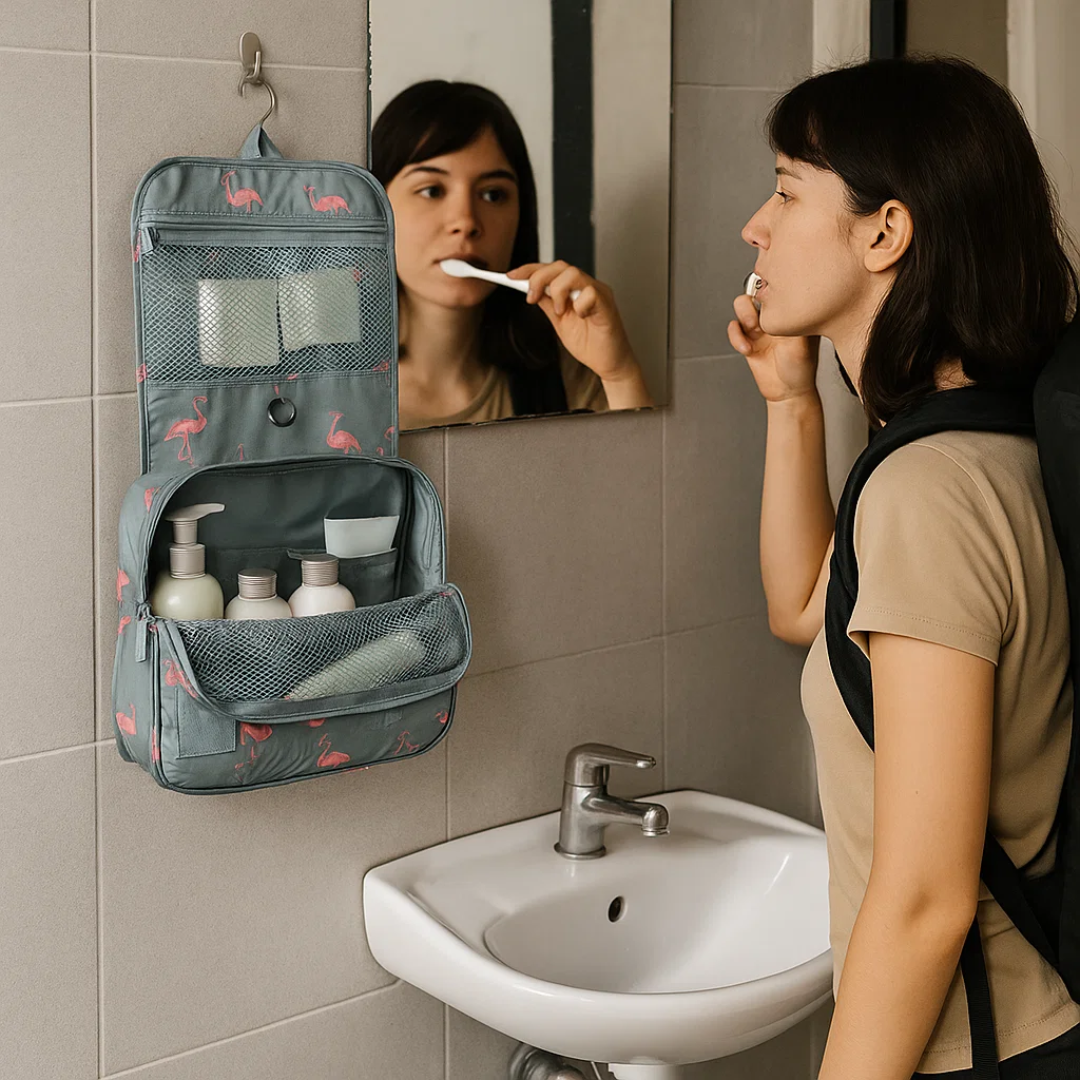 JourneyWise Waterproof Toiletry Organizer with Hook