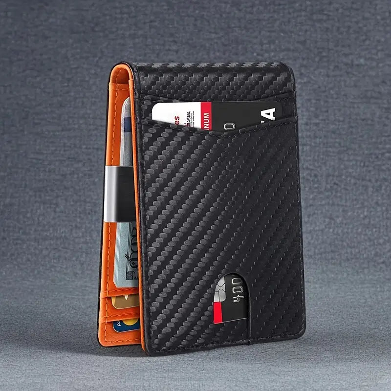 SecureTravel RFID-Guard Slim Pocket Wallet in Carbon Finish