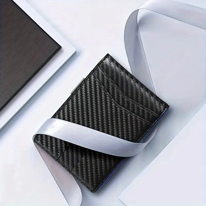 SecureTravel RFID-Guard Slim Pocket Wallet in Carbon Finish