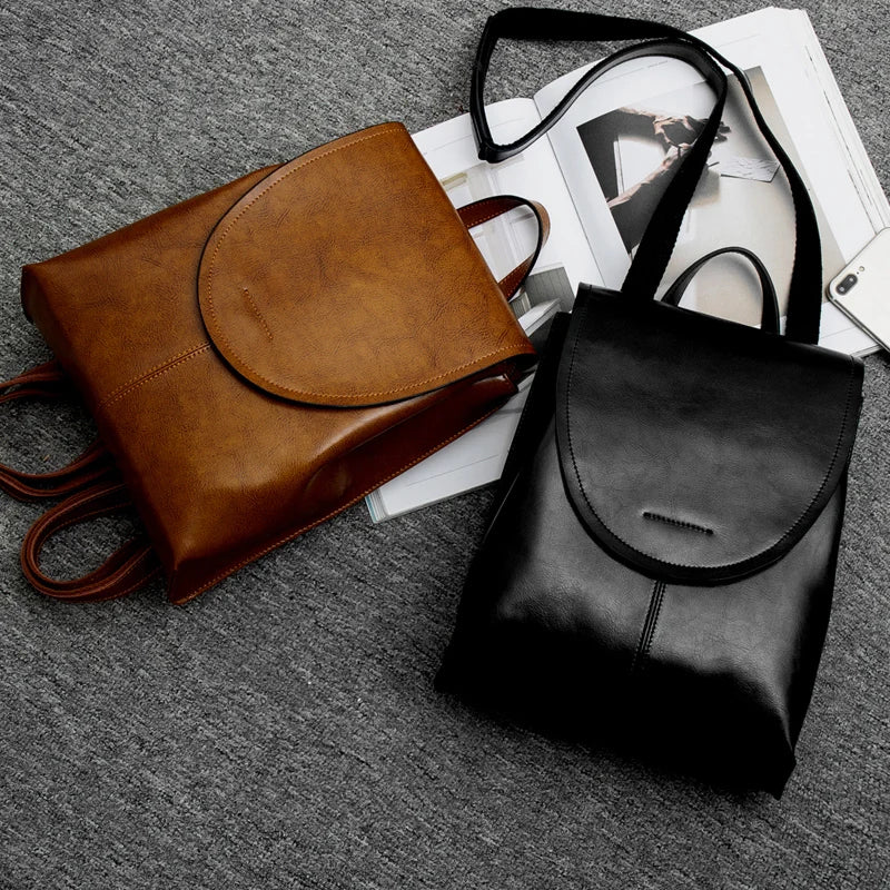 Sophisticated Leather Backpack for Women – Everyday Travel Companion