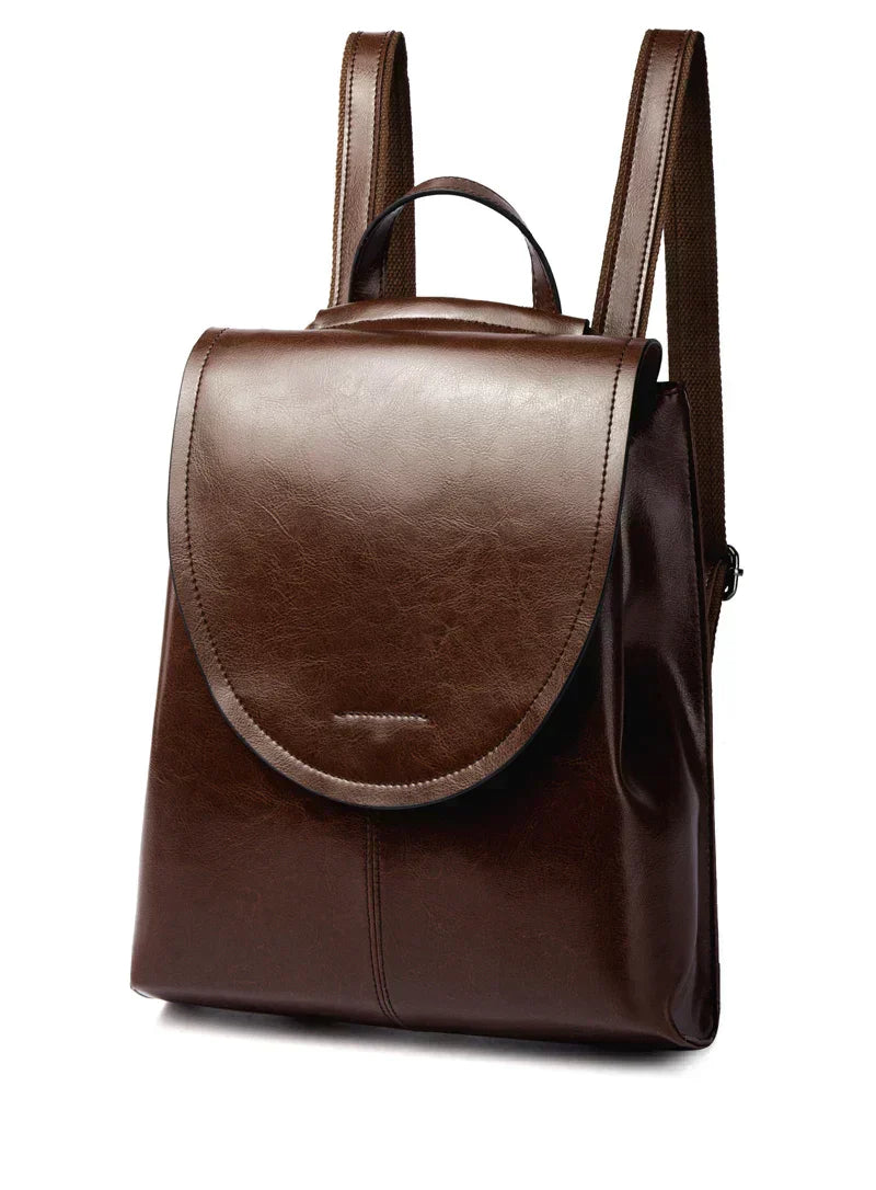 Sophisticated Leather Backpack for Women – Everyday Travel Companion