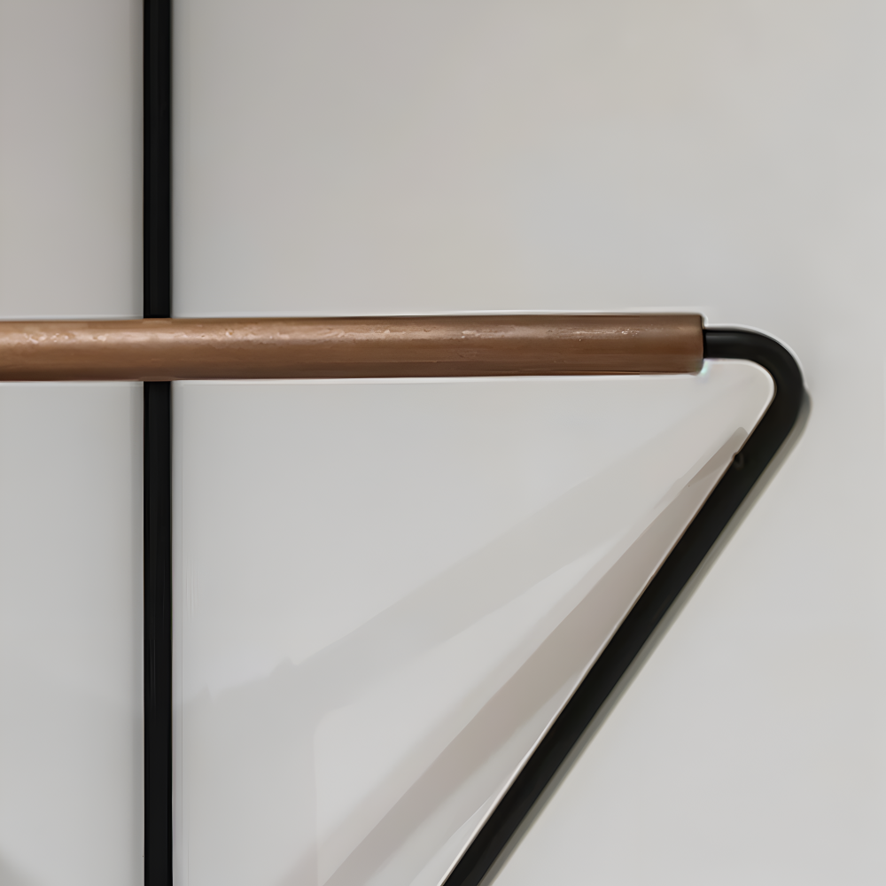 Chic Geometric Coat Rack with Versatile Storage Solutions