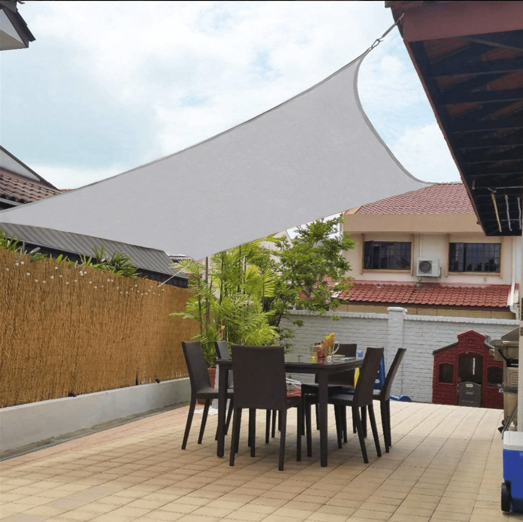 Triangular Outdoor Canopy for Patios and Decks