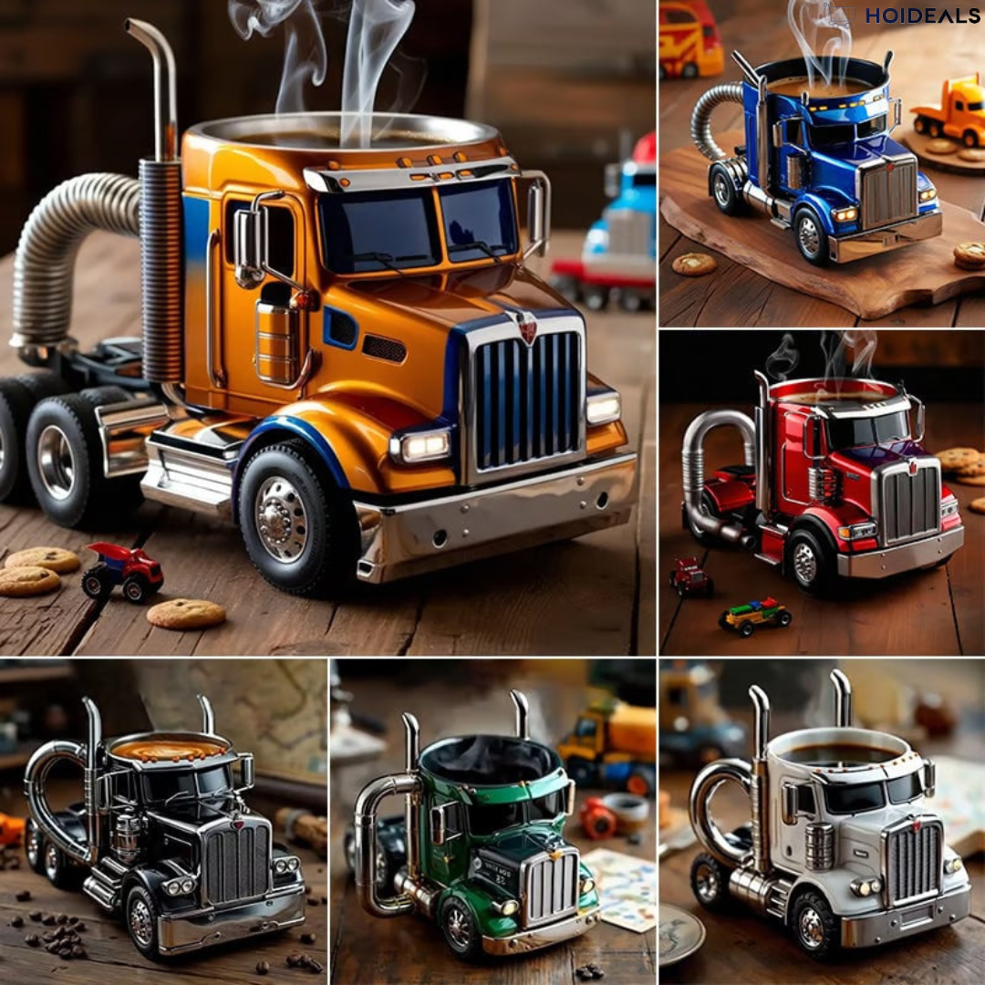 Charming Truck-Inspired Ceramic Mug for Coffee Lovers