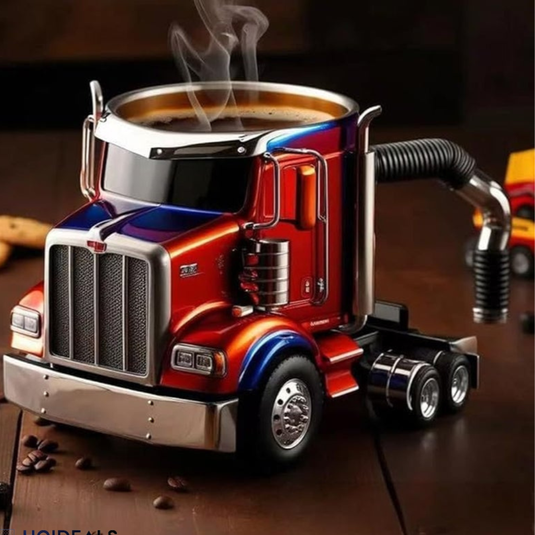 Charming Truck-Inspired Ceramic Mug for Coffee Lovers