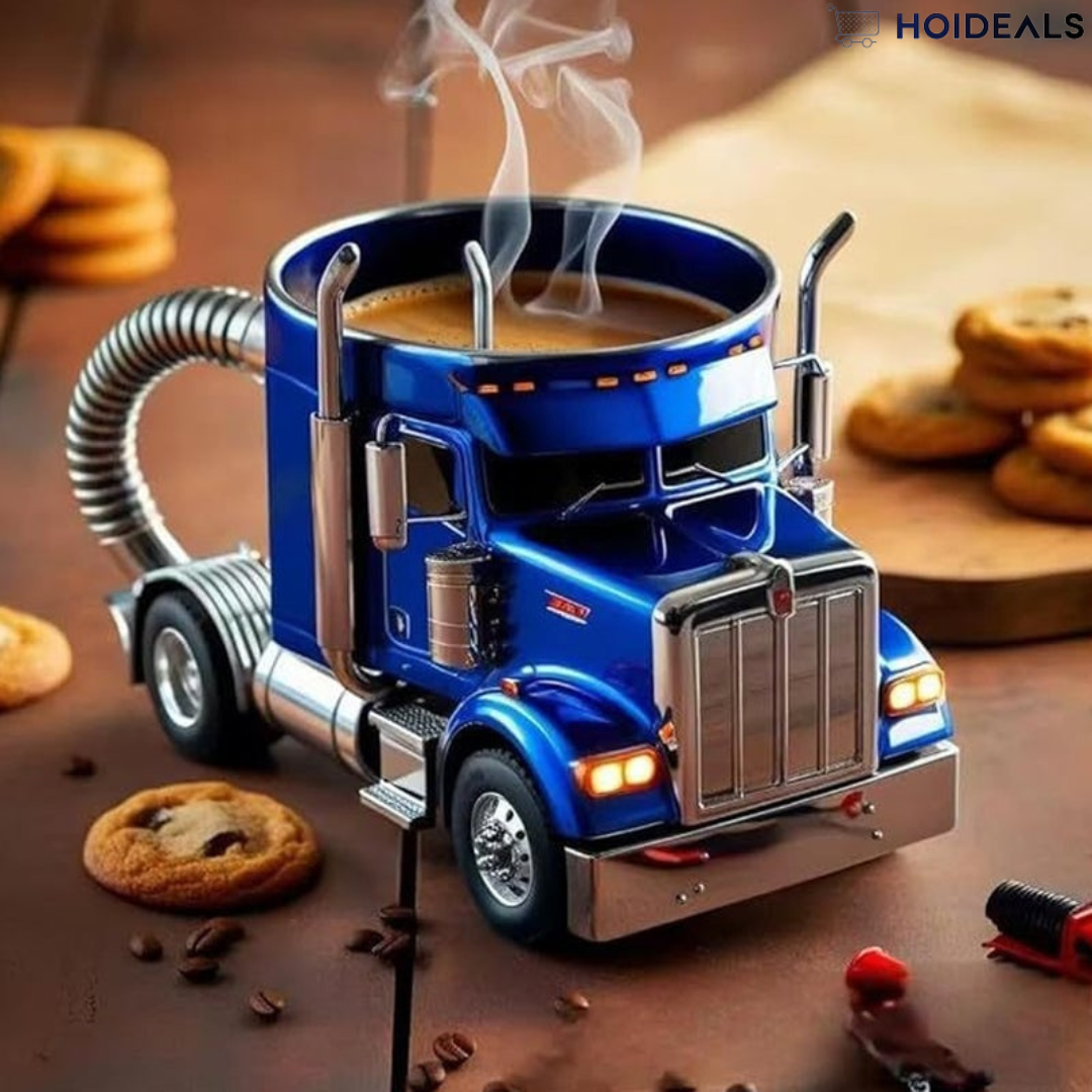 Charming Truck-Inspired Ceramic Mug for Coffee Lovers