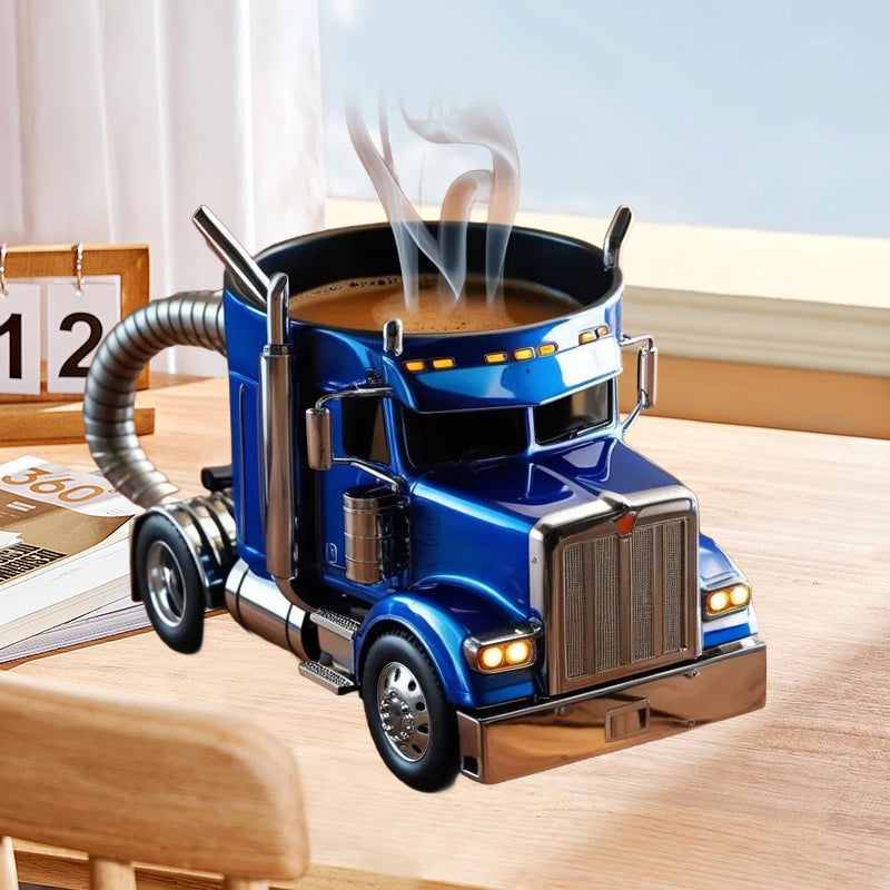 Charming Truck-Inspired Ceramic Mug for Coffee Lovers