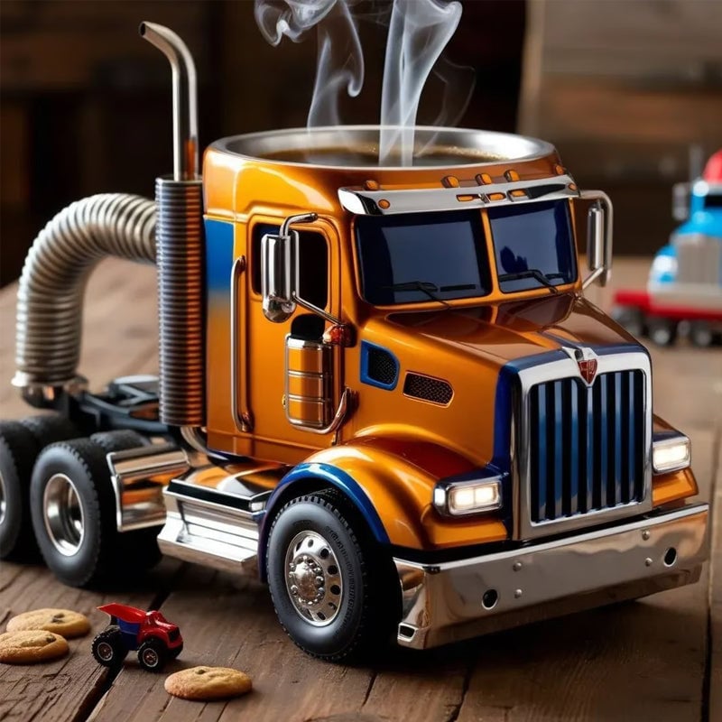 Charming Truck-Inspired Ceramic Mug for Coffee Lovers