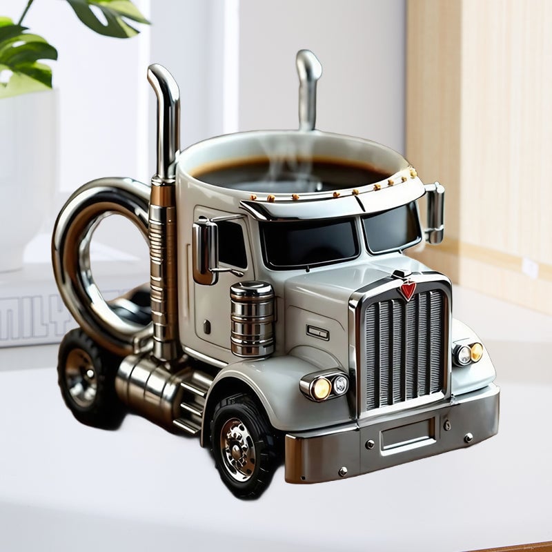 Charming Truck-Inspired Ceramic Mug for Coffee Lovers