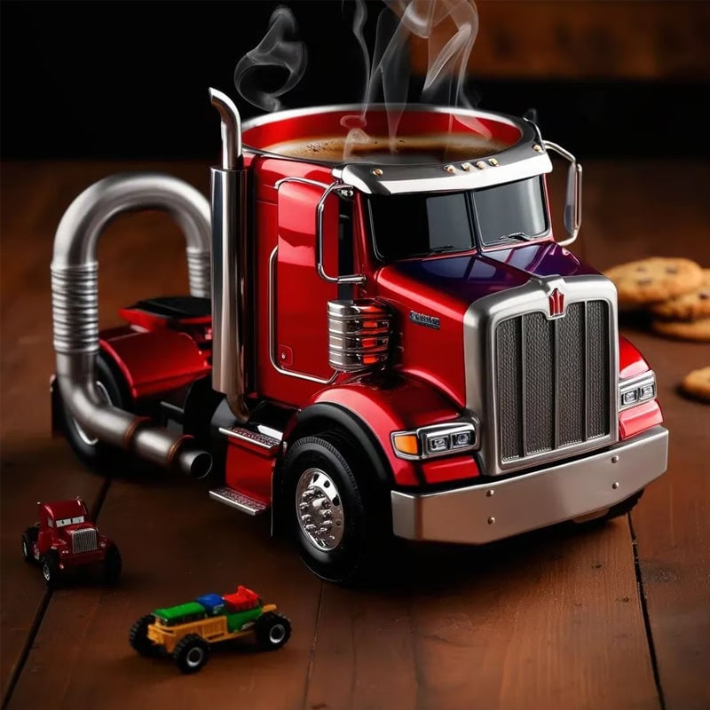 Charming Truck-Inspired Ceramic Mug for Coffee Lovers
