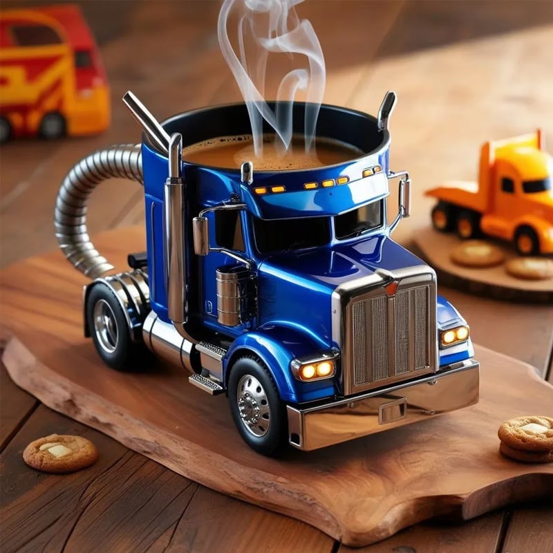 Charming Truck-Inspired Ceramic Mug for Coffee Lovers