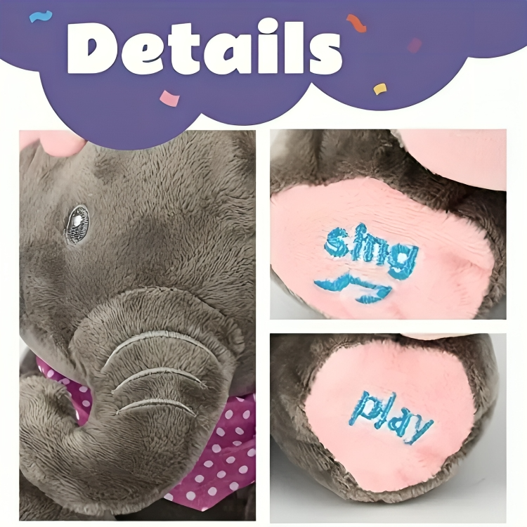 Singing Peek-a-Boo Elephant Toy