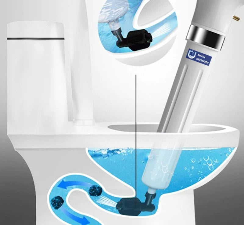 AquaBlast Max High-Pressure Drain Cleaner for Toilets and Sinks