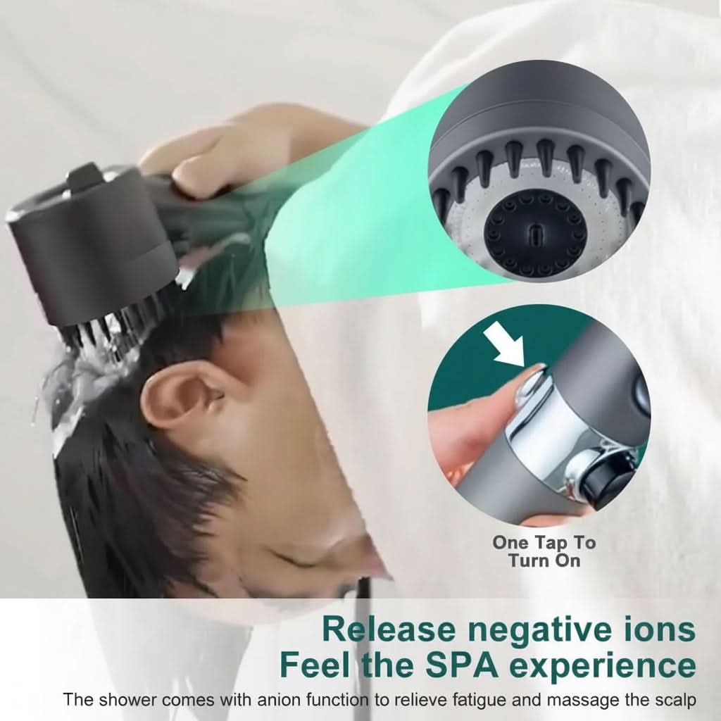 High-Pressure Shower Head with 9-Layer Filtration System