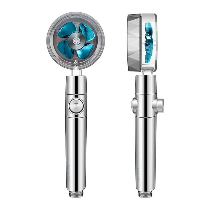 Water-Saving Turbo Shower Head with Rainfall Features