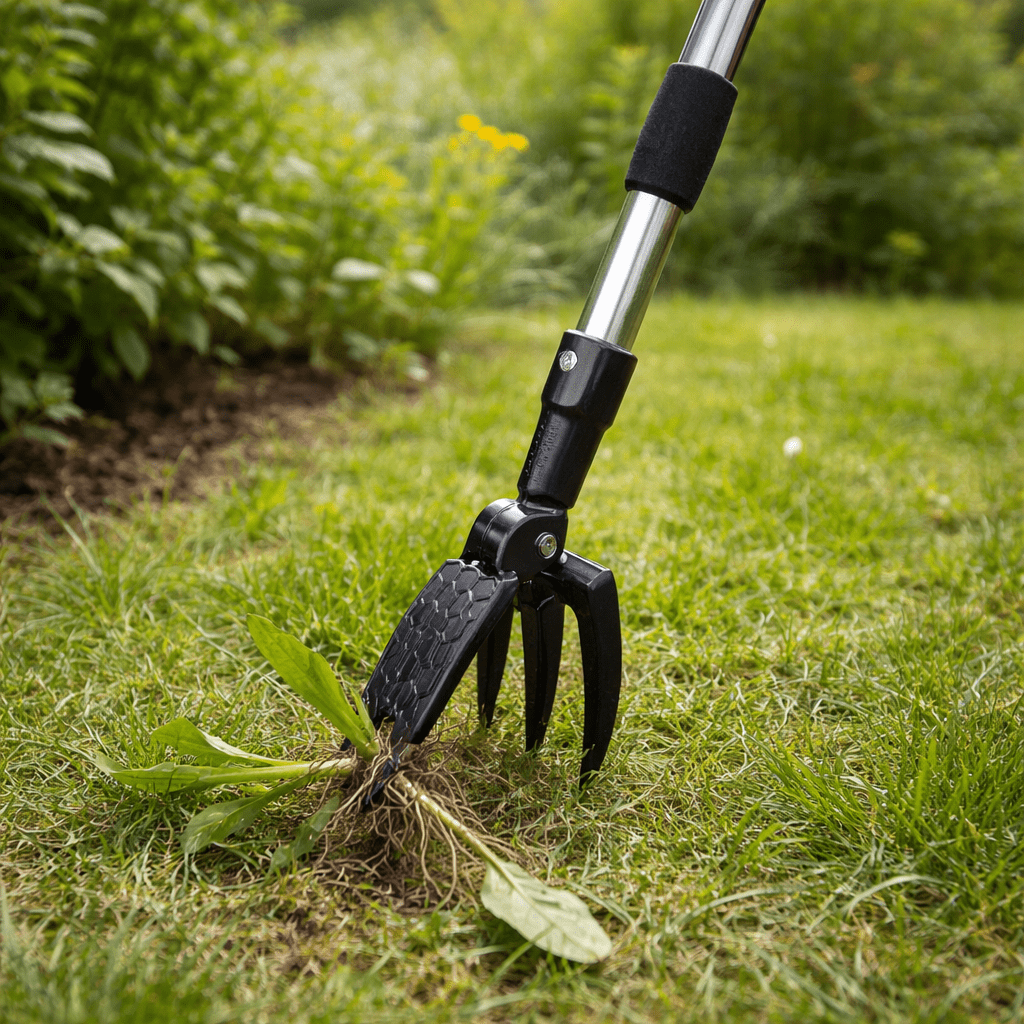 GardenEase - Effortless Stand-Up Weed Remover for Gardens