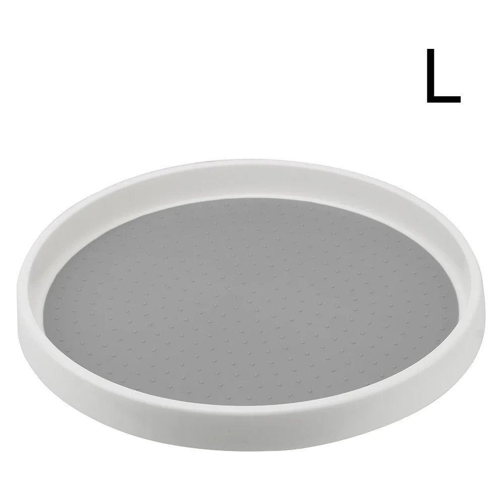Round Kitchen Turntable Organizer with 2 Tiers