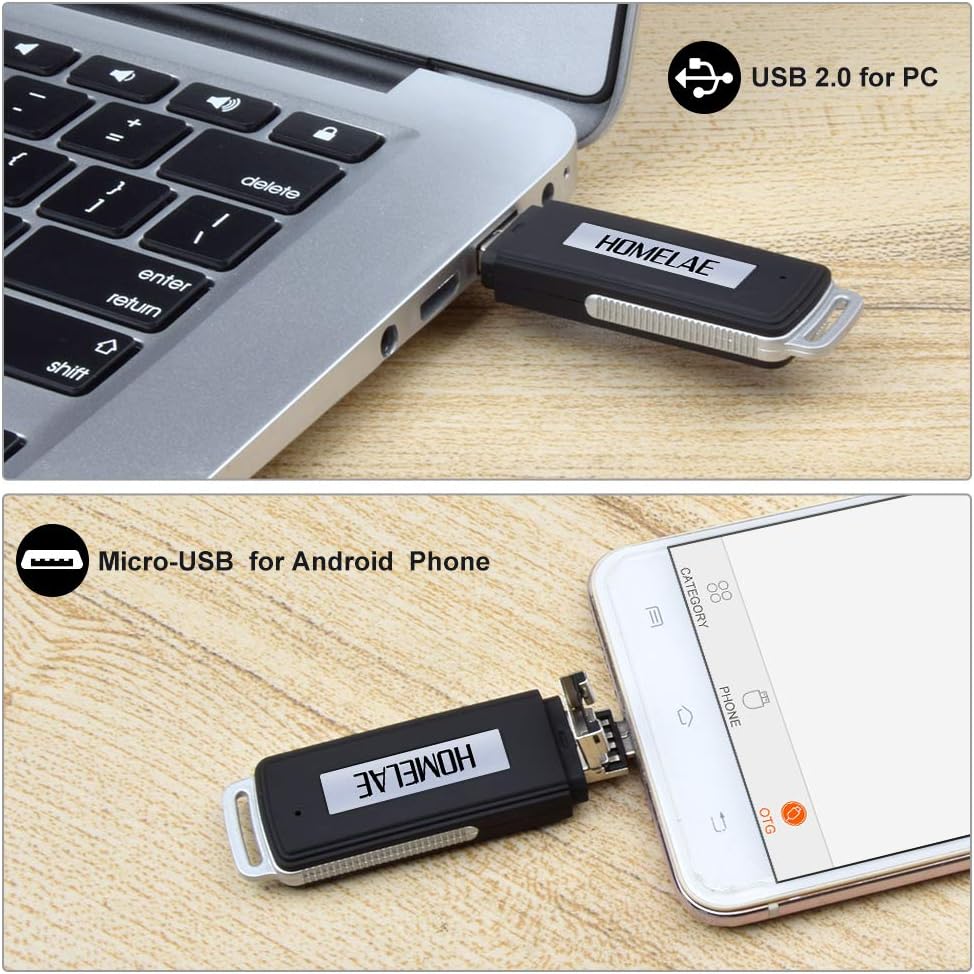 USB Voice Recorder for Interviews and Lectures | Noise Cancellation