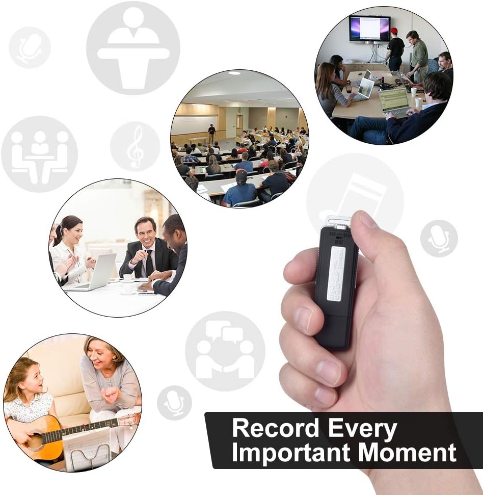 USB Voice Recorder for Interviews and Lectures | Noise Cancellation