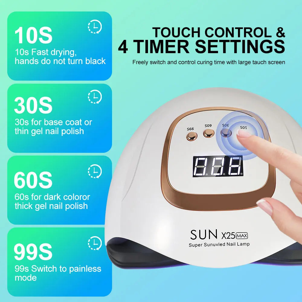 UV/LED Nail Lamp | Fast Even Curing | Timer Sensor