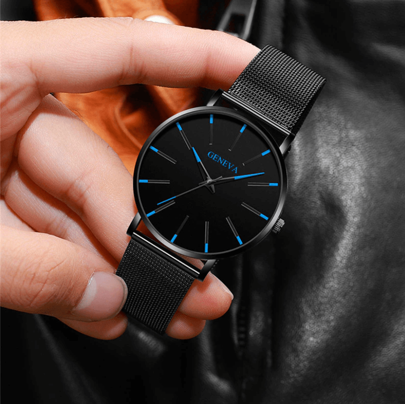 Sleek Men’s Essentials Watch with Elegant Stainless Steel Finish