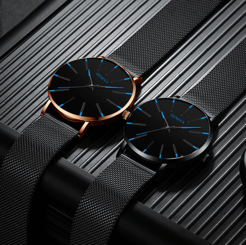 Sleek Men’s Essentials Watch with Elegant Stainless Steel Finish