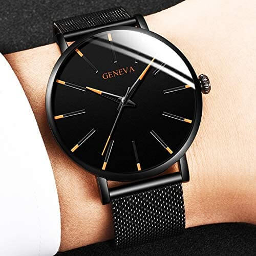 Sleek Men’s Essentials Watch with Elegant Stainless Steel Finish