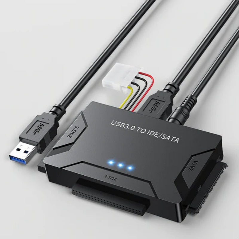 Universal SATA IDE to USB 3.0 Hard Drive Link with Power Supply