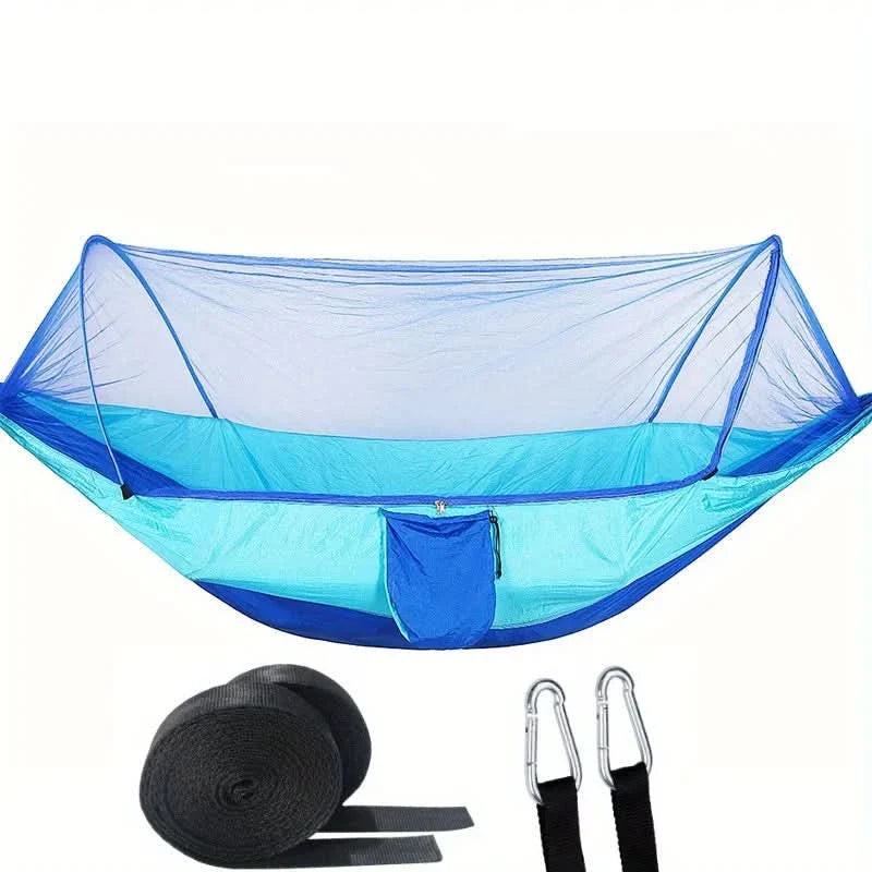 Portable Outdoor Hammock with Built-in Bug Net