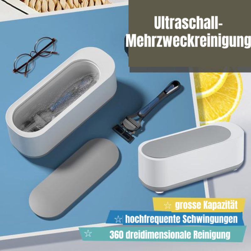 Ultrasonic Cleaner for Jewelry and Glasses - Portable 360° Deep Clean