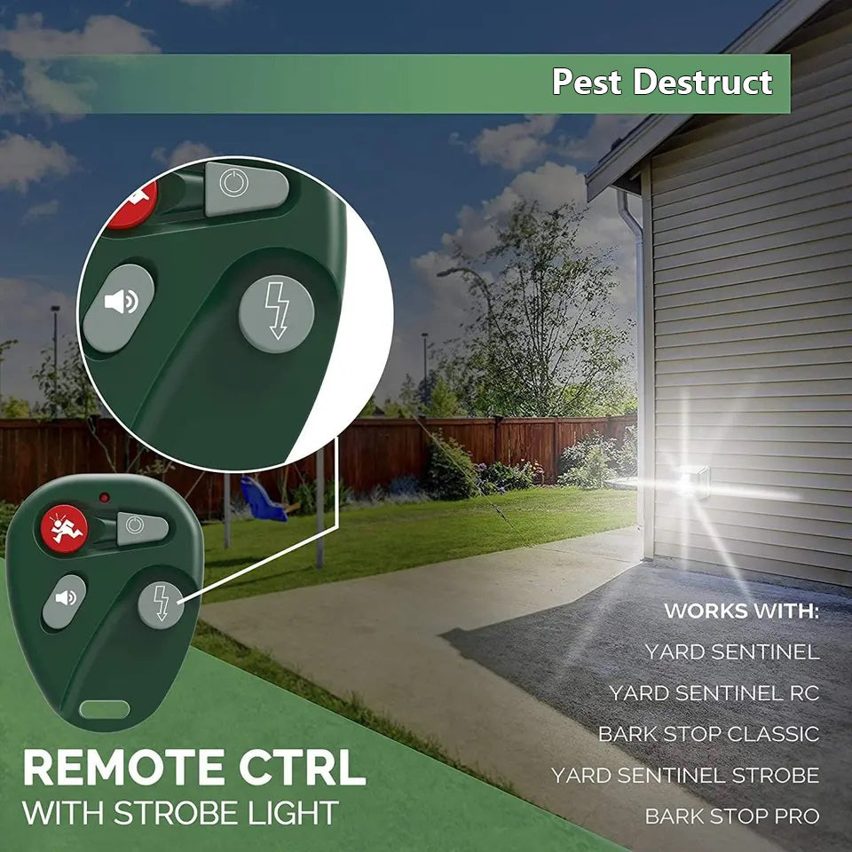 Solar-Powered Bird Deterrent with LED and Ultrasonic Features