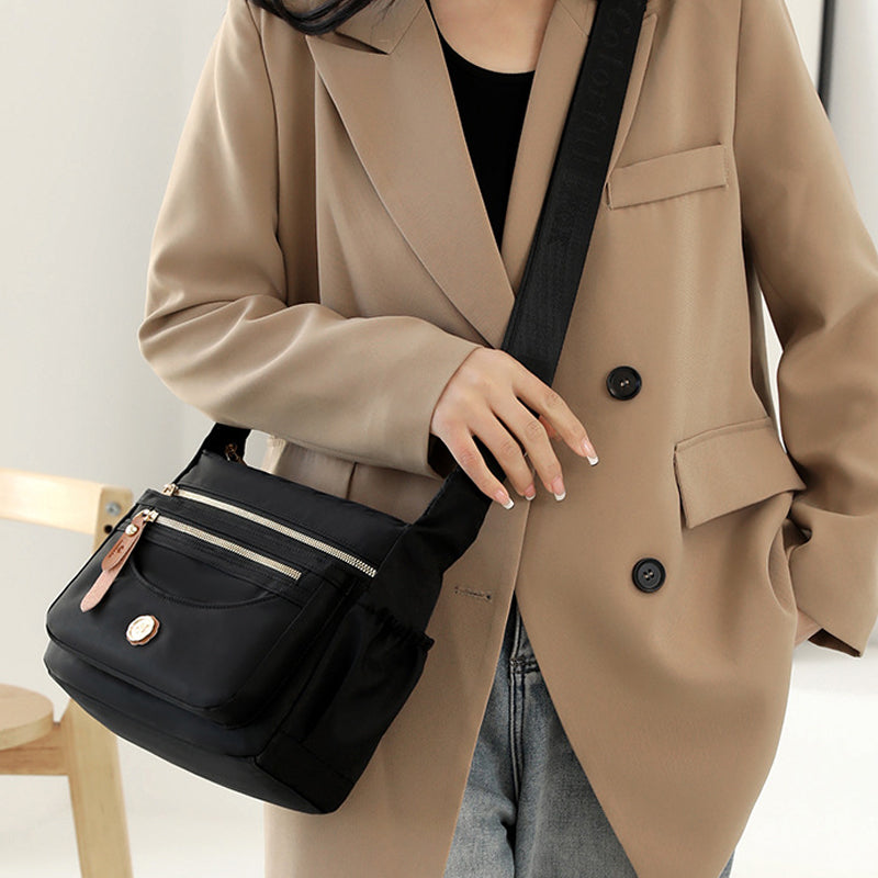 Water-Resistant Crossbody Bag – Organized Messenger Purse