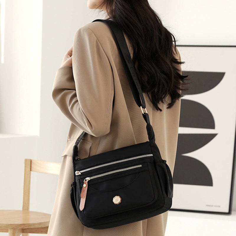 Water-Resistant Crossbody Bag – Organized Messenger Purse