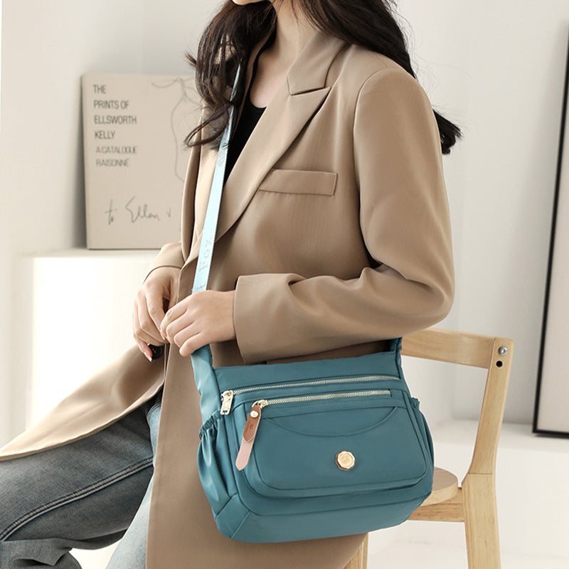 Water-Resistant Crossbody Bag – Organized Messenger Purse