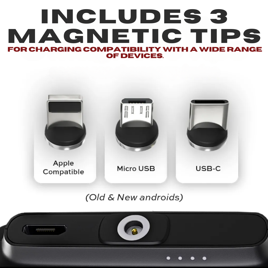 Compact Magnetic Power Bank for All Your Devices