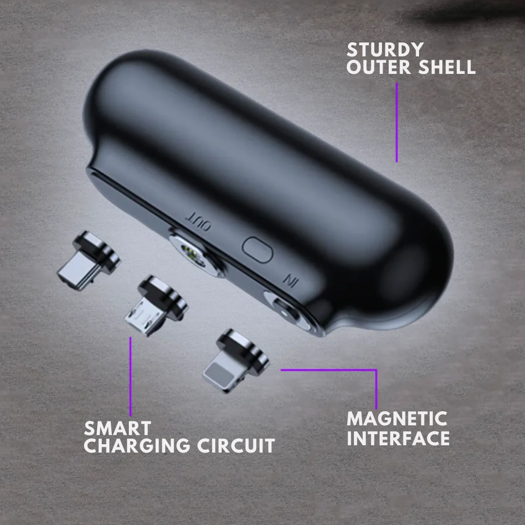 Compact Magnetic Power Bank for All Your Devices