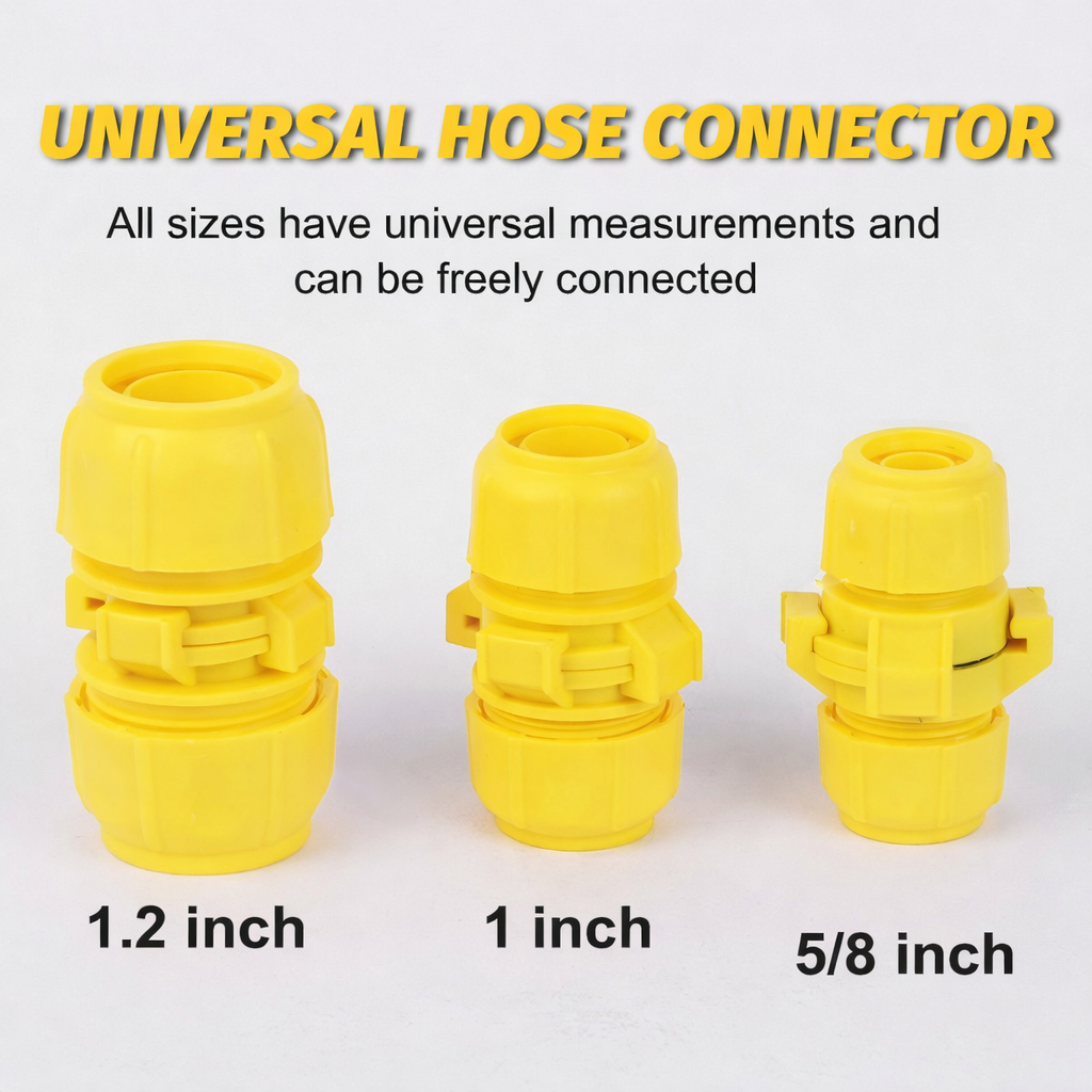 Universal Hose Connector | Leak-Proof Seal | Garden Irrigation Compatible