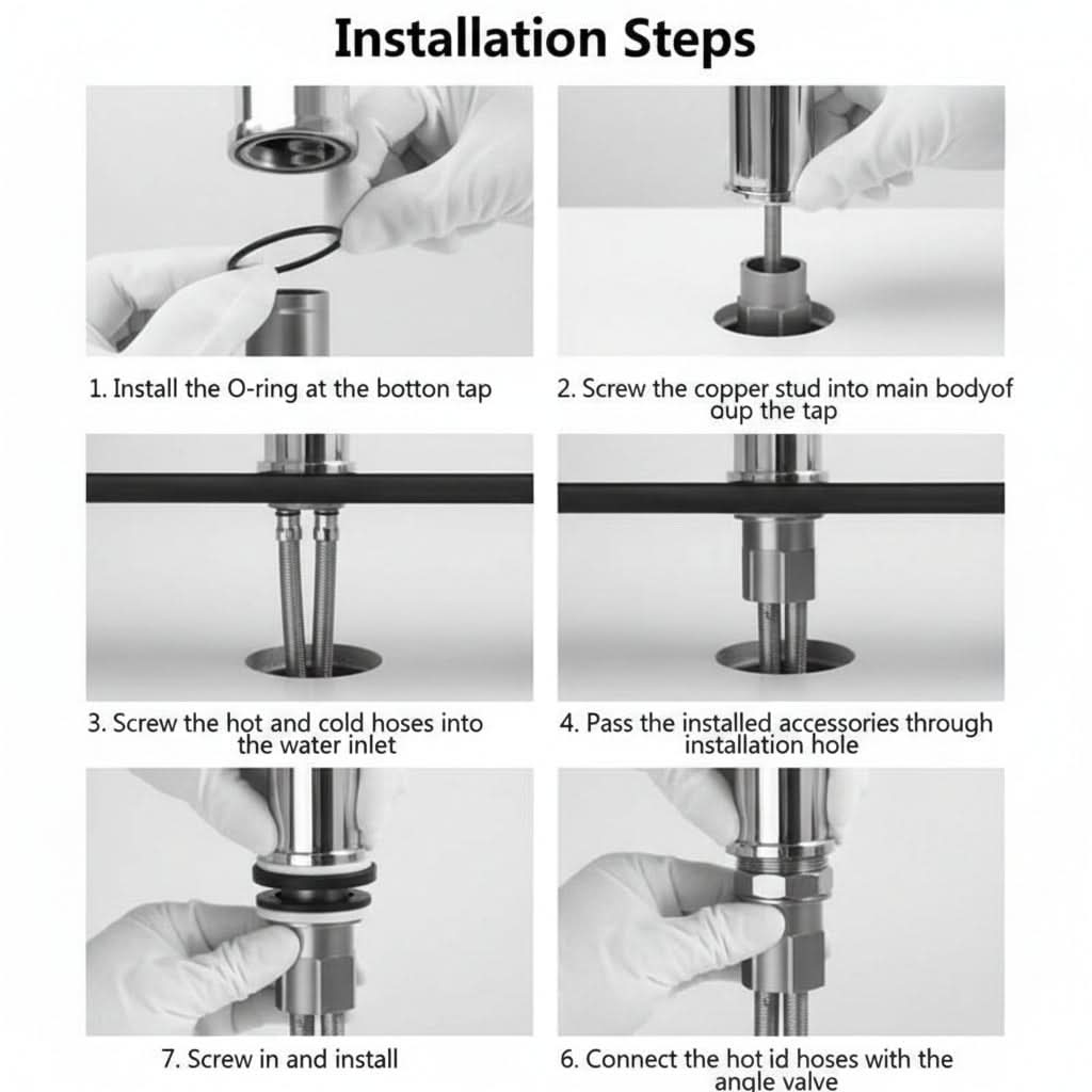 360° Rotating Faucet Spray Attachment for Universal Sinks