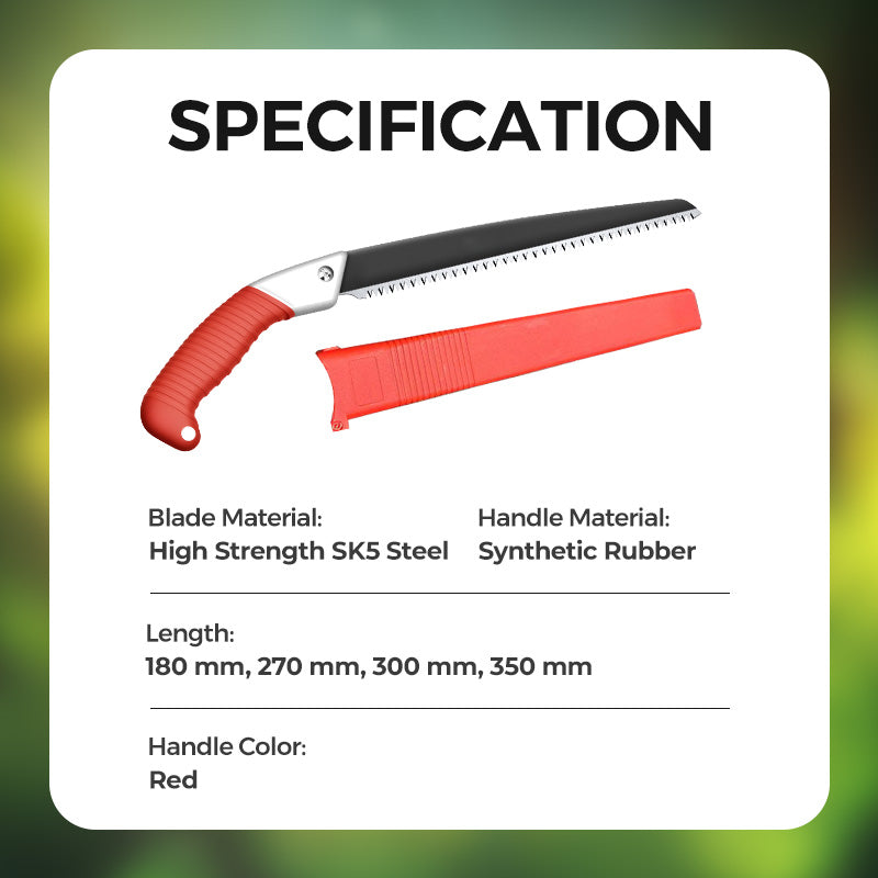 Universal Pruning Saw | Sharp Pull Blade | Includes Protective Sheath