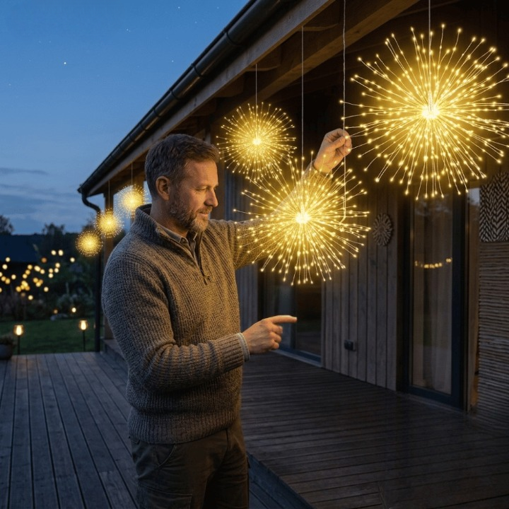 200 LED Solar String Lights - Warm White, White, Multicolor