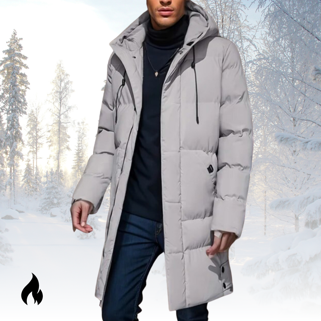 Mid-Length Men's Puffer Jacket for Urban Lifestyle