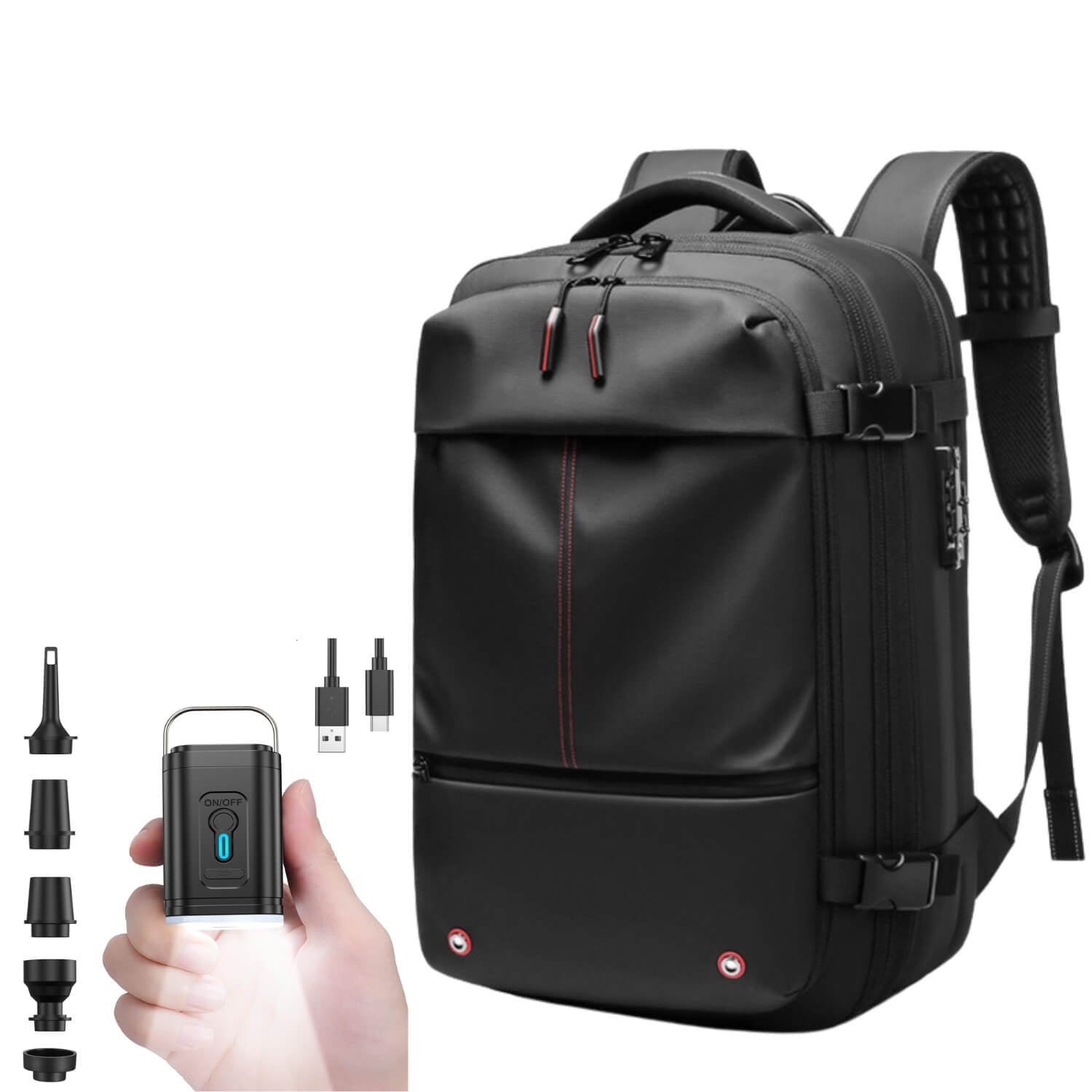 SpaceSaver Pro Travel Backpack with Integrated Compression System